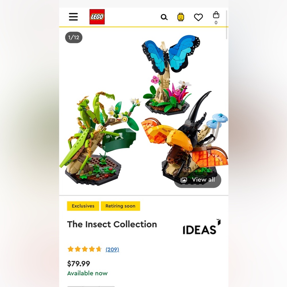 LEGO - The Insect Collection (opened package, but never assembled)